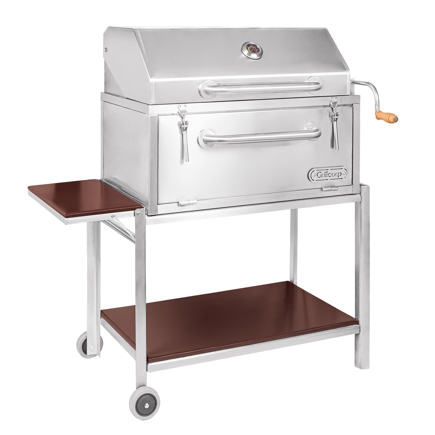 Parrilla con Caja China Profesional con Tapa 80cm x 50cm | Grillcorp