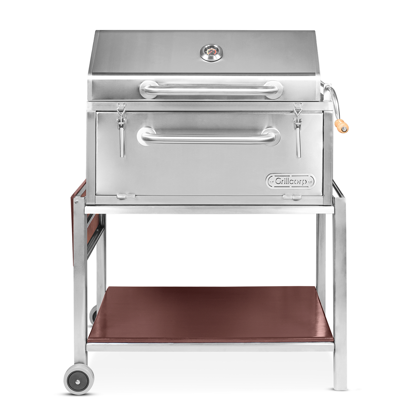 Parrilla con Caja China Profesional con Tapa 80cm x 50cm | Grillcorp
