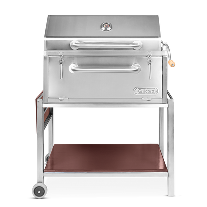 Parrilla con Caja China Profesional con Tapa 80cm x 50cm | Grillcorp