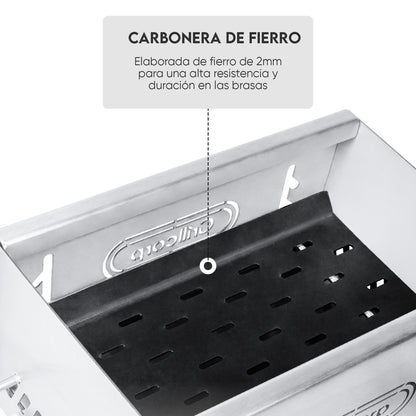 Parrilla Desmontable de Camping Inoxidable