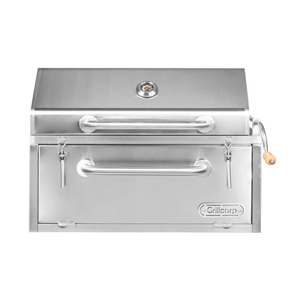 Parrilla Empotrable con Caja China Profesional con Tapa 80cm x 50cm | Grillcorp