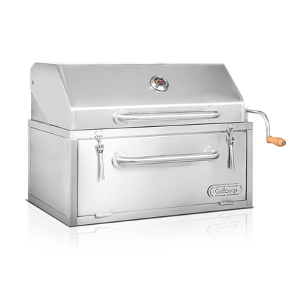 Parrilla Empotrable con Caja China Profesional con Tapa 80cm x 50cm | Grillcorp