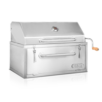 Parrilla Empotrable con Tapa y Caja China ESSENTIAL 80cm x 50cm | Grillcorp