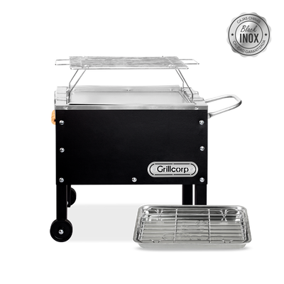 Caja China Chica Black Inoxidable con parrilla de varillas Inoxidables | Grillcorp