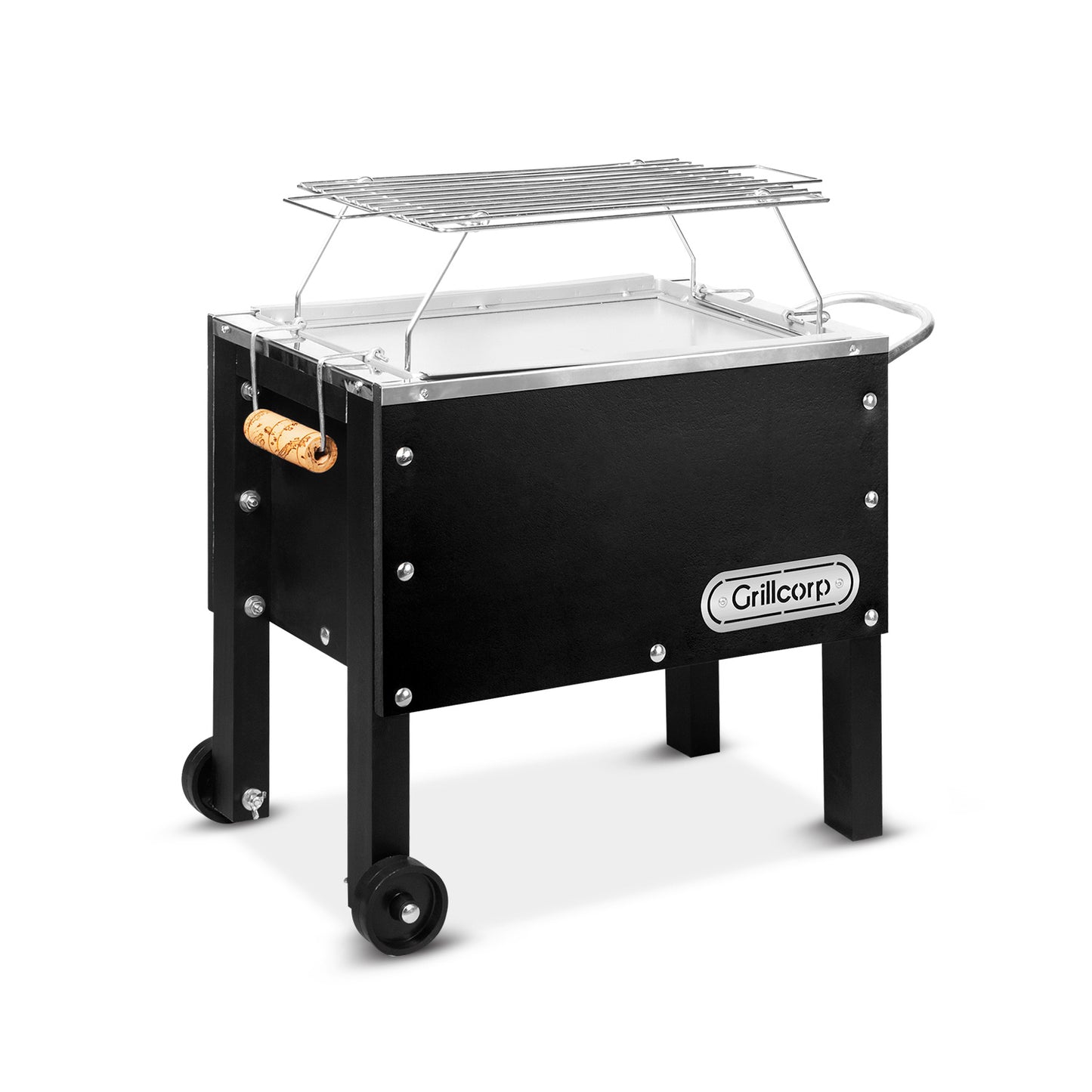 Caja China Chica Black Inoxidable con parrilla de varillas Inoxidables | Grillcorp