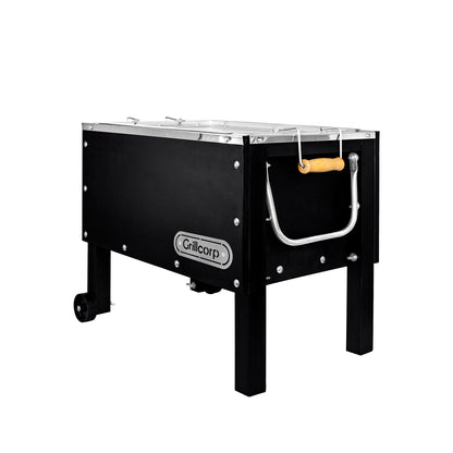 Caja china Junior Black Premium con Parrilla de Levante Mixta | Grillcorp