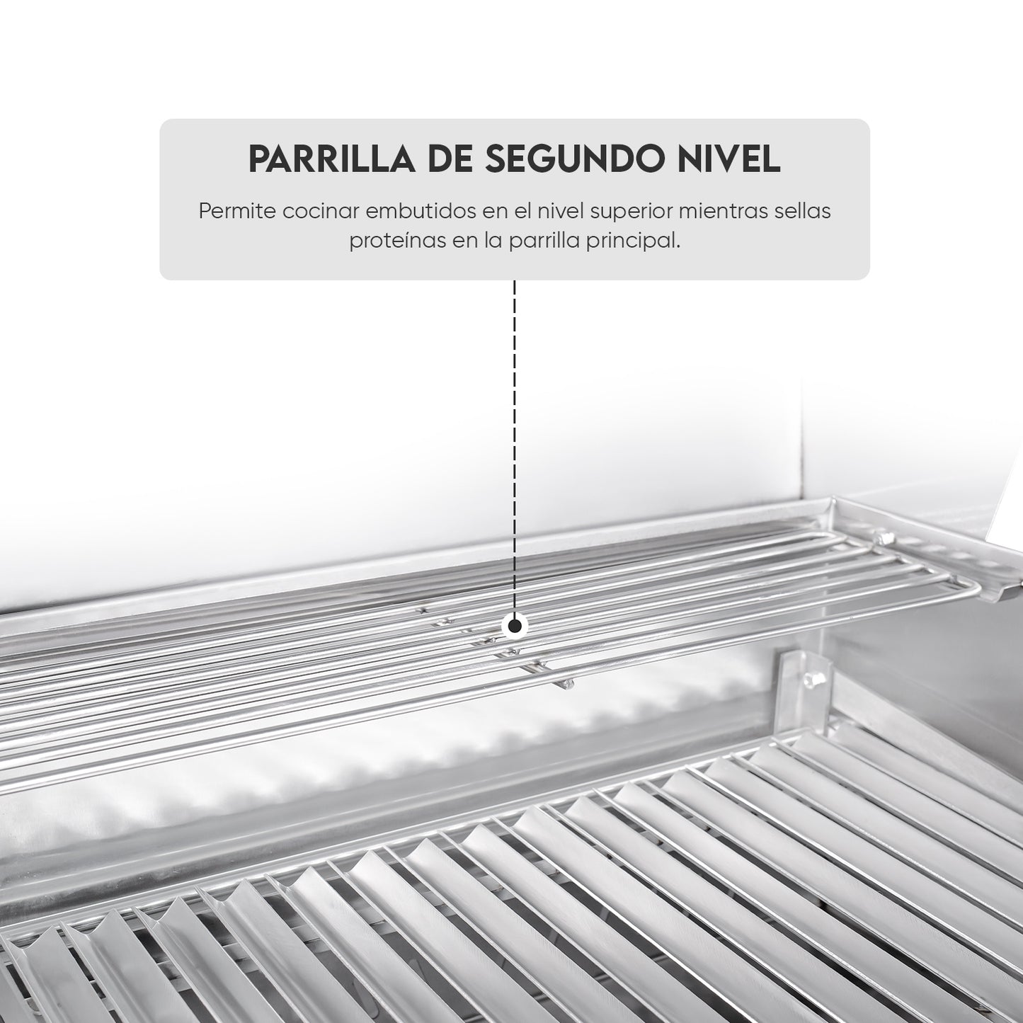 Parrilla Argentina con tapa Extra Grande Empotrable Inoxidable 100cm x 60cm | Grillcorp