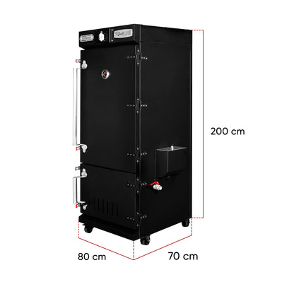 Ahumador Vertical Compensado H₂O Modelo x6 - Leña | Grillcorp