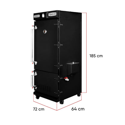 Ahumador Vertical Compensado H₂O Modelo x6 - Leña | Grillcorp