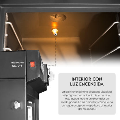 Ahumador Vertical Compensado H₂O Modelo x6 - Leña | Grillcorp