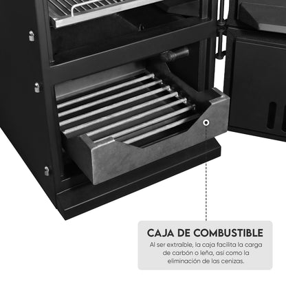 Ahumador Vertical Compensado H₂O Modelo x6 - Leña | Grillcorp