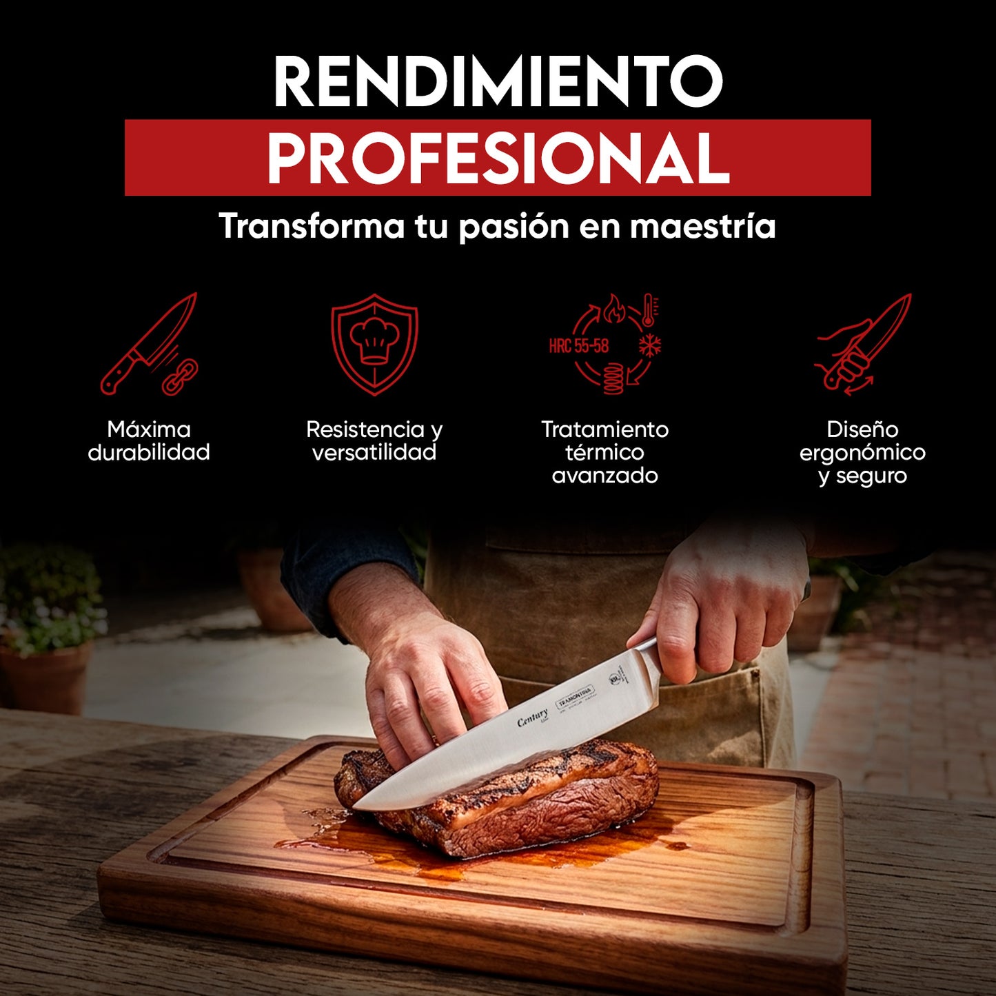 Cuchillo Chef Century - Tramontina
