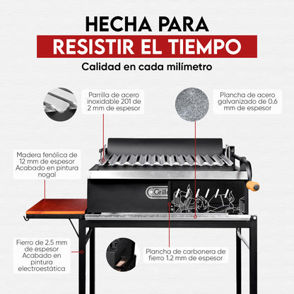 Parrilla Argentina de Metal