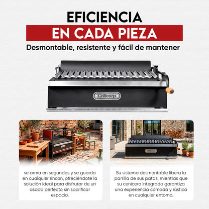 Parrilla Argentina de Metal