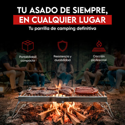 Parrilla Mediana de Camping Inoxidable | Grillcorp
