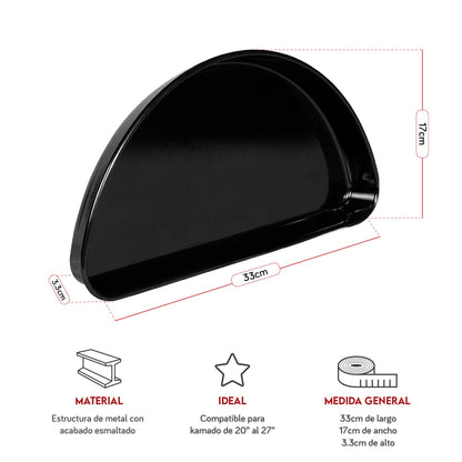 Bandeja recolectora en media luna para kamado