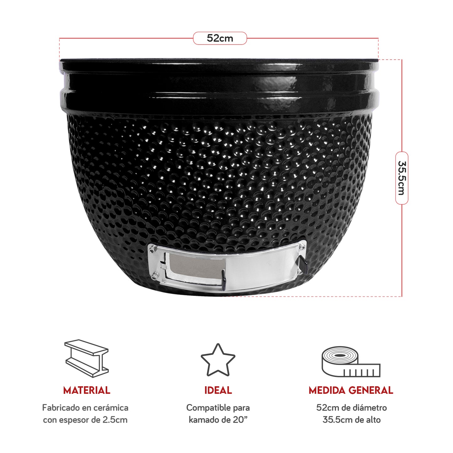 Base de cerámica para kamado | Grillcorp