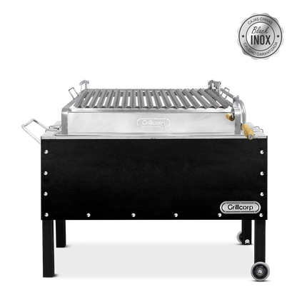Caja china Grande Black inoxidable con Parrilla de Levante Mixta