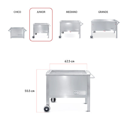 Caja China Junior de Acero Inoxidable