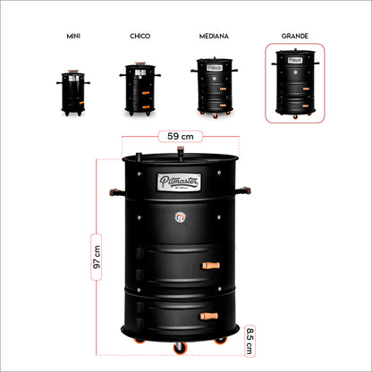 Cilindro Ahumador Grande 62cmx100cm