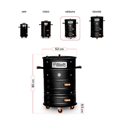 Cilindro Ahumador Mediano 46cmx80cm