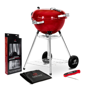 Parrilla Portátil Sheriff 18"+ Mandil básico parrillero + Set de utensilios Premium Inox + TP19