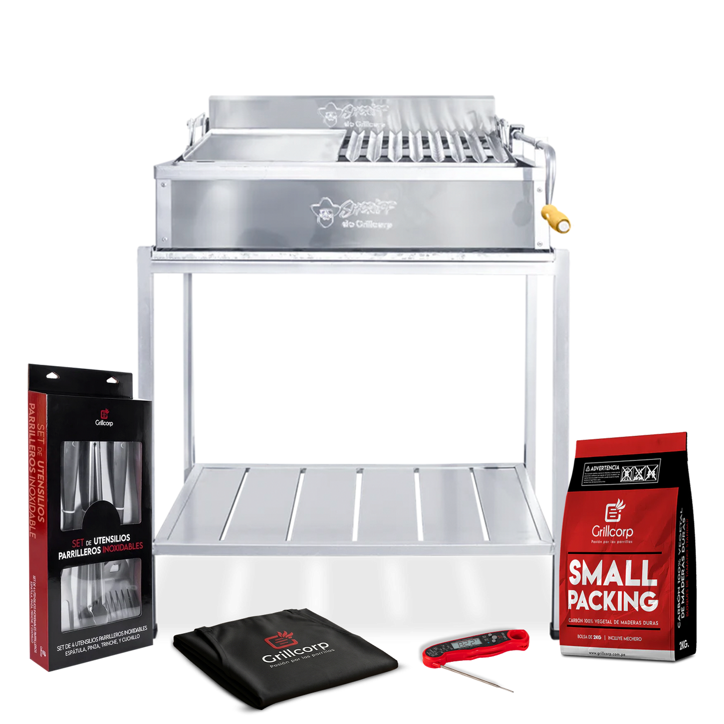 Parrilla Modelo STD de Metal Mediana + Accesorios Parrilleros | Grillcorp