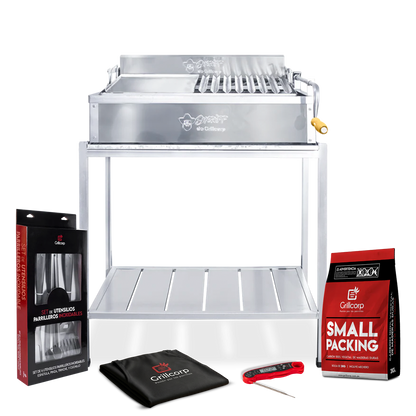 Parrilla Modelo STD de Metal Mediana + Accesorios Parrilleros | Grillcorp