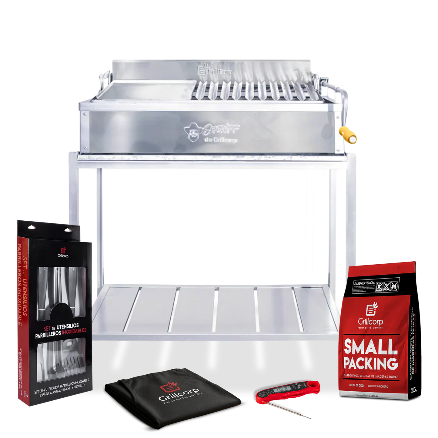 Parrilla Modelo STD de Metal Grande + Accesorios Parrilleros | Grillcorp