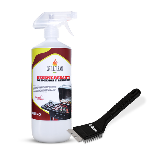 Limpiador GrillClean de 1 Litro + Grillbrush