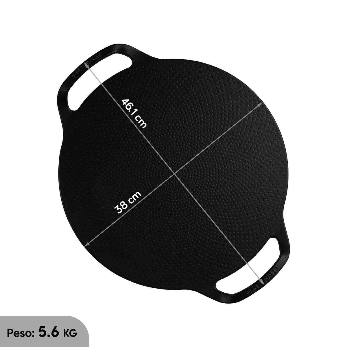 Plancha para Pizza doble Asa de Hierro fundido Esmaltado | Victoria