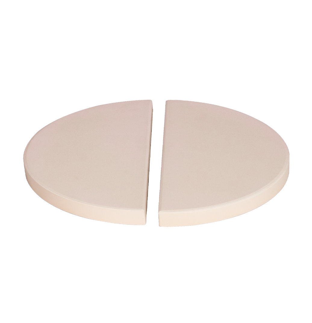 Deflactor de media luna para kamado