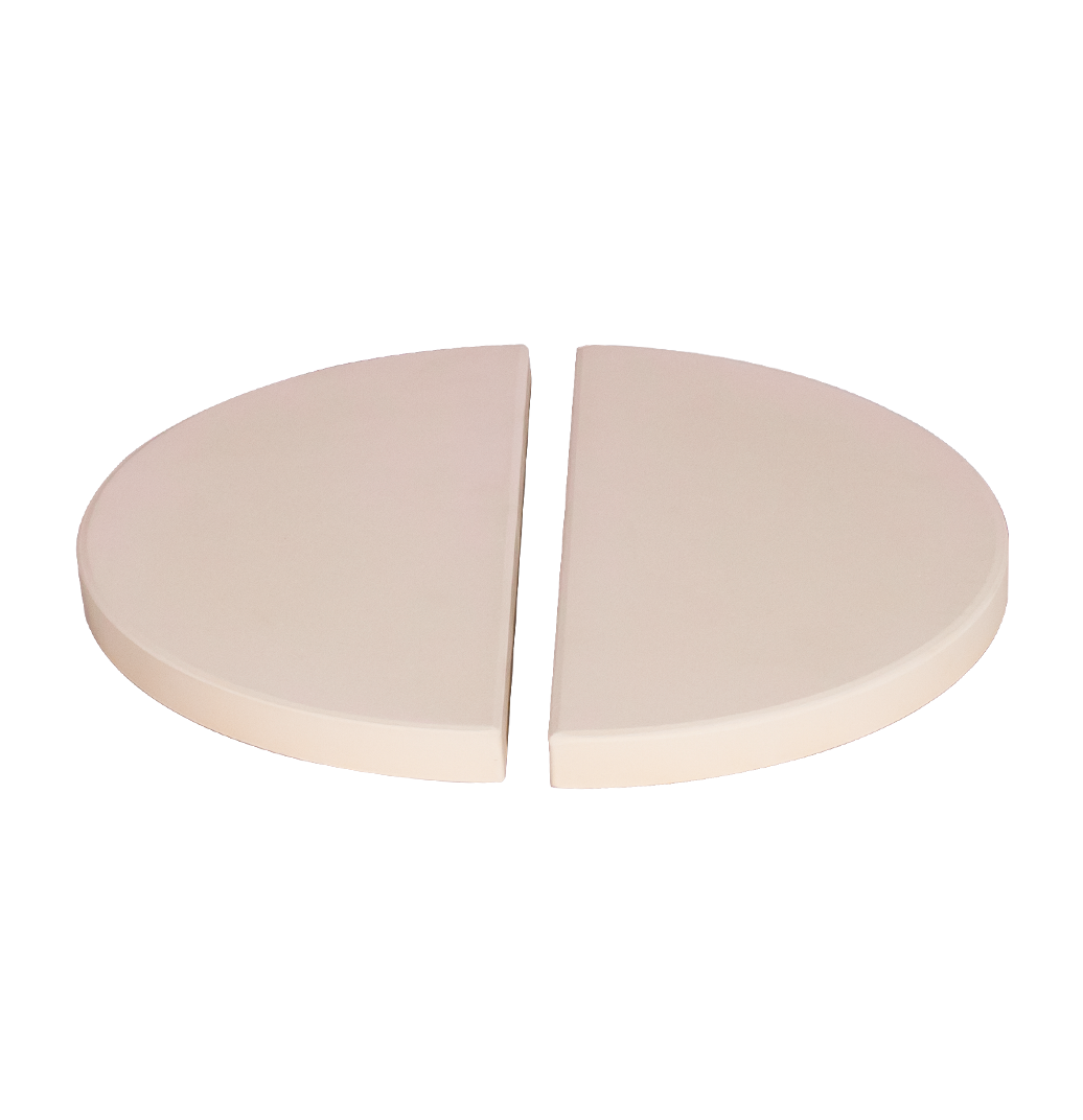 Deflactor de media luna para kamado