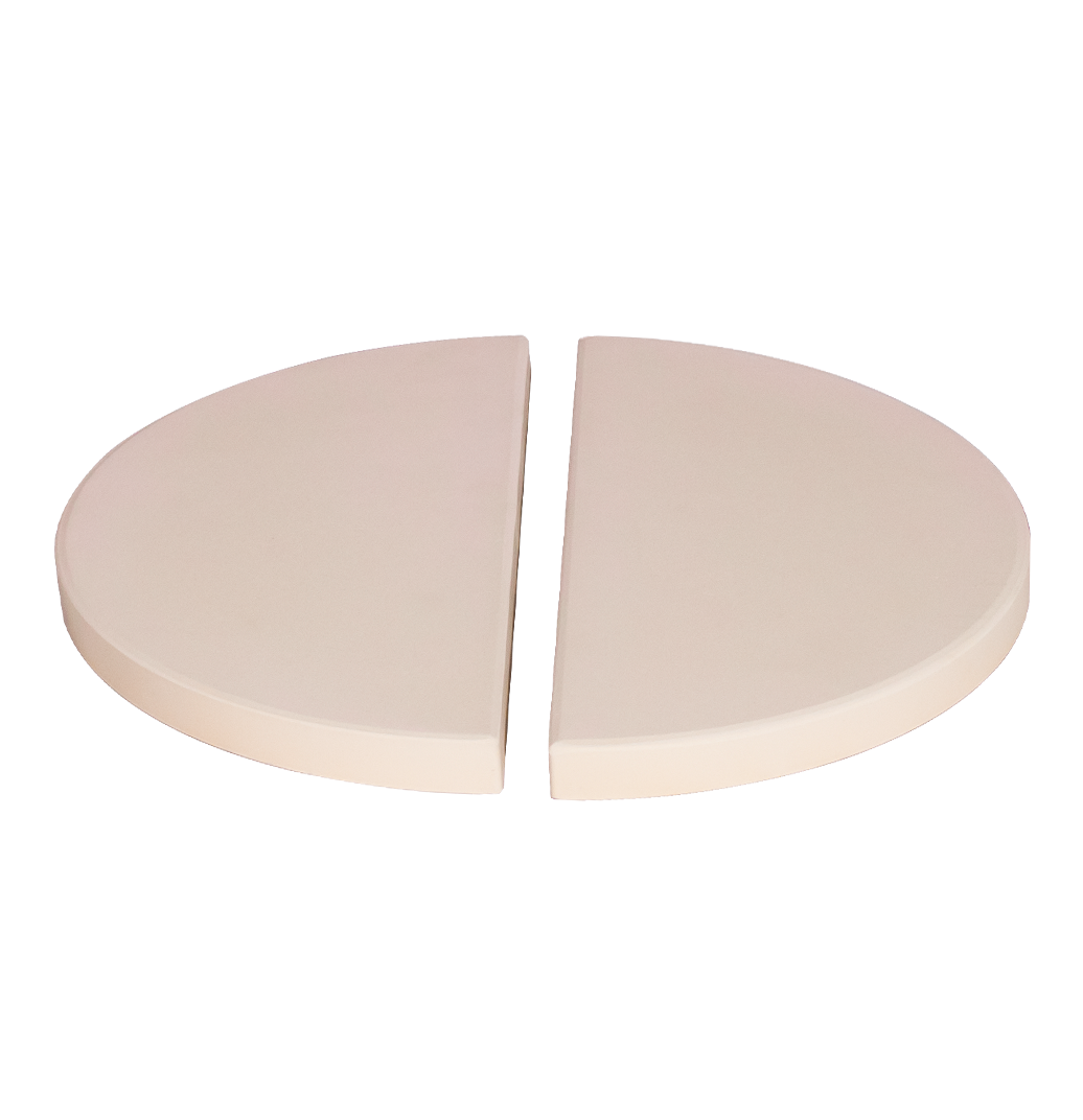 Deflactor de media luna para kamado