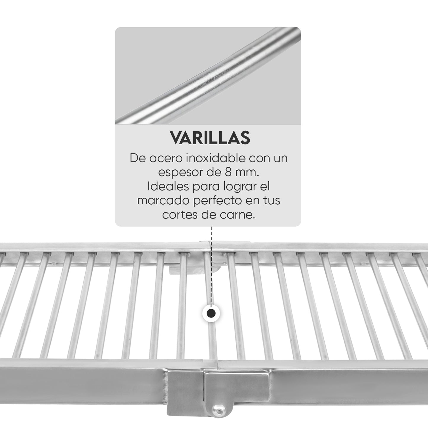 Parrilla Mediana de Camping Inoxidable | Grillcorp