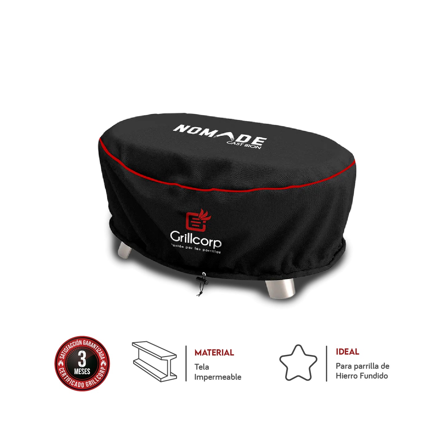 Funda impermeable para parrilla de Hierro fundido