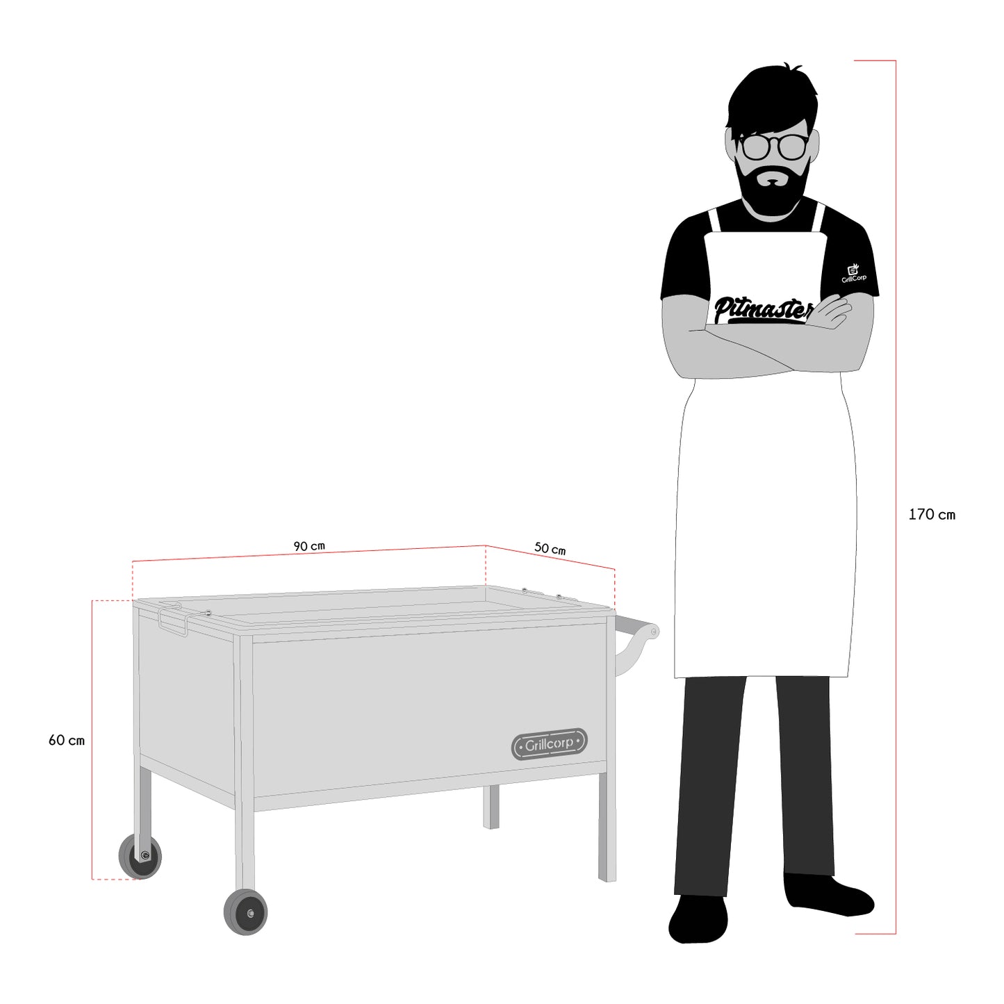 Caja China Grande de Acero Inoxidable