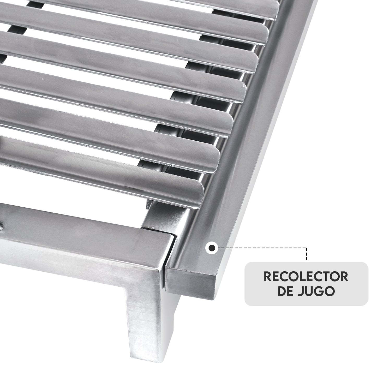 Parrilla Empotrable con sistema de levante Inoxidable Junior 32cm x 49cm