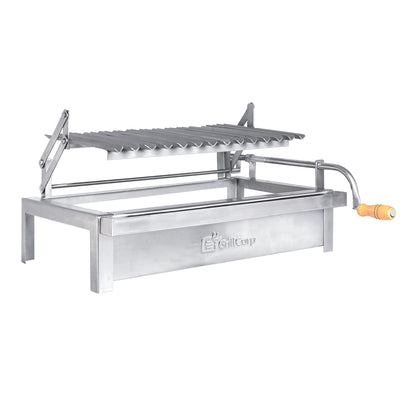 Parrilla Empotrable con sistema de levante Inoxidable Mediana 35cm x 59cm