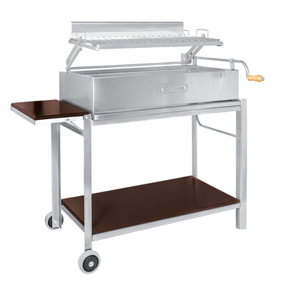 Parrilla Argentina Grande Empotrable Inoxidable 80cm x 50cm | Grillcorp