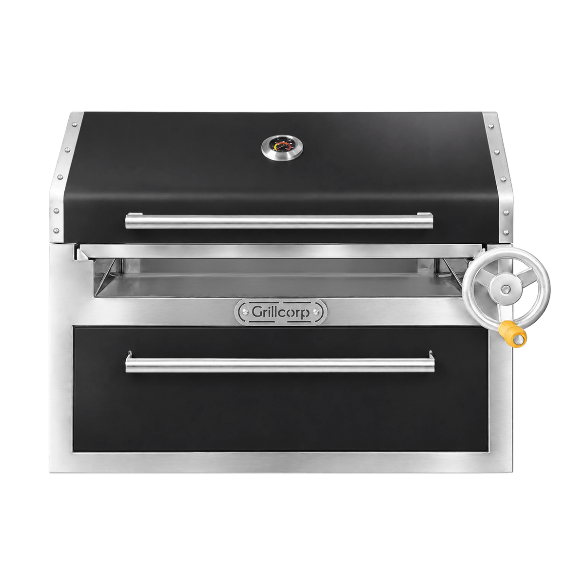 Parrilla Empotrable con Tapa y Caja China PREMIUM 80cm x 50cm | Grillcorp