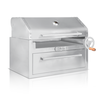 Parrilla Empotrable con Tapa y Caja China PREMIUM 80cm x 50cm | Grillcorp