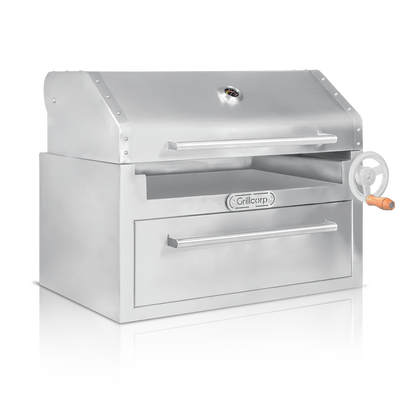 Parrilla Empotrable con Tapa y Caja China PREMIUM 80cm x 50cm | Grillcorp
