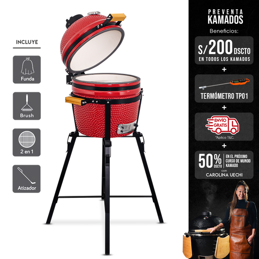 Kamado Clásico 15" + Divide and conquer de 2 niveles