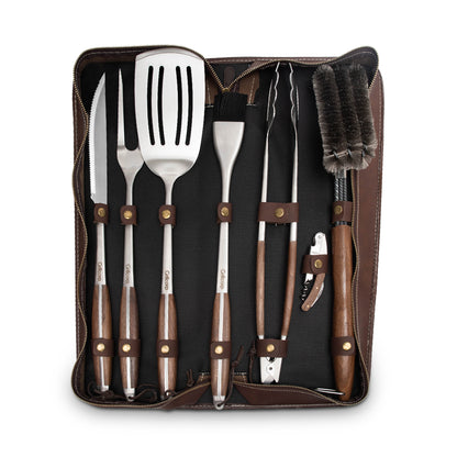 Set de Utensilios Reserve de 8 piezas para parrilla | Grillcorp