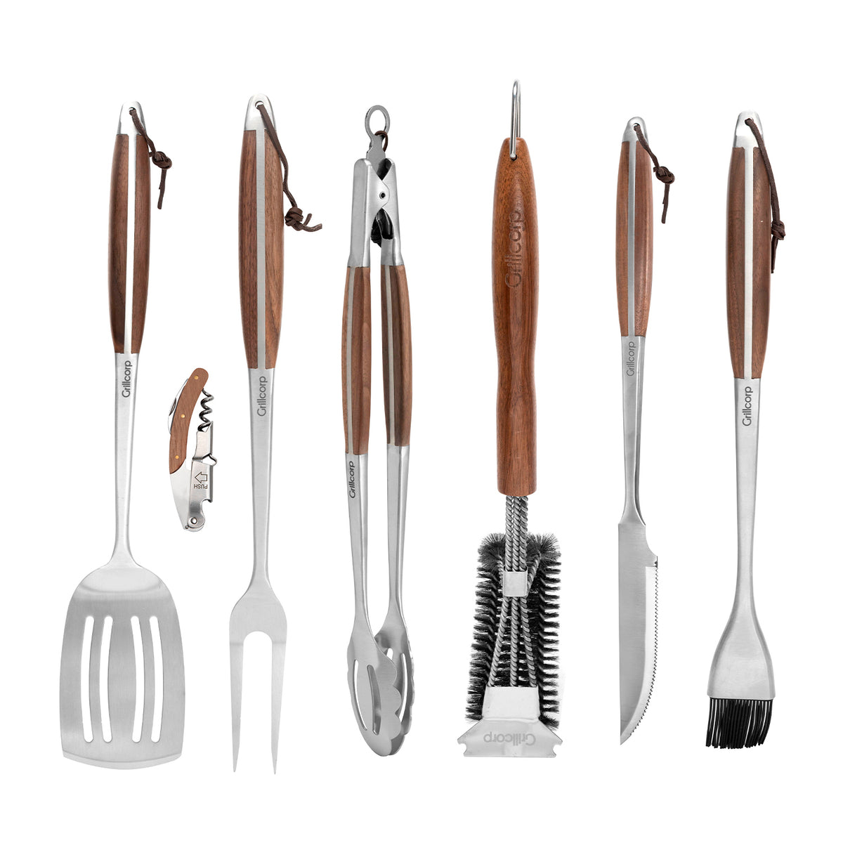 Set de Utensilios Reserve de 8 piezas para parrilla | Grillcorp
