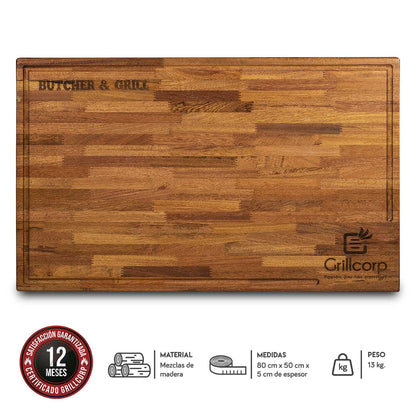 Tabla Parrillera Grande de madera | Grillcorp