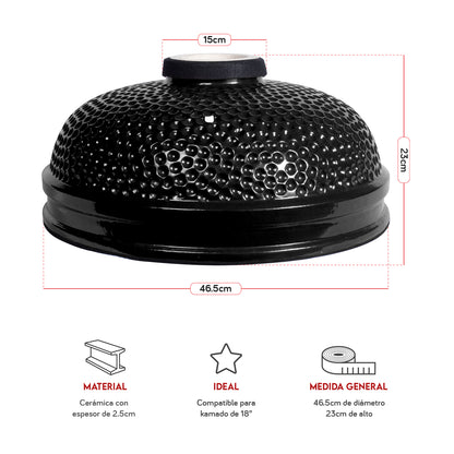 Tapa de cerámica para kamado
