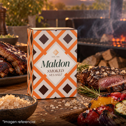 Sal Maldon Ahumada en Escamas 125g | Sazonador Gourmet para Parrillas