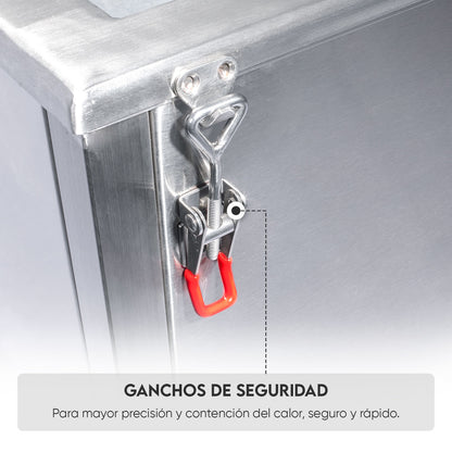 Caja China Grande de Acero Inoxidable